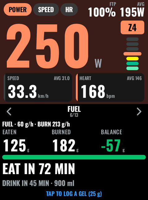Pangu Dash's Fuel panel
